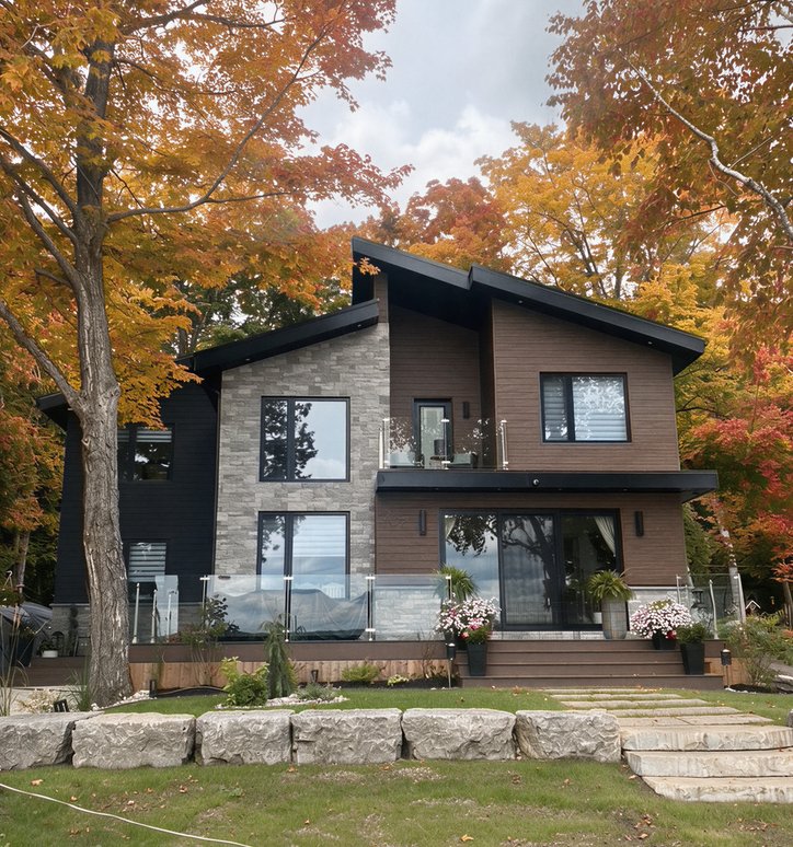 Port Elgin home in fall with new gutters