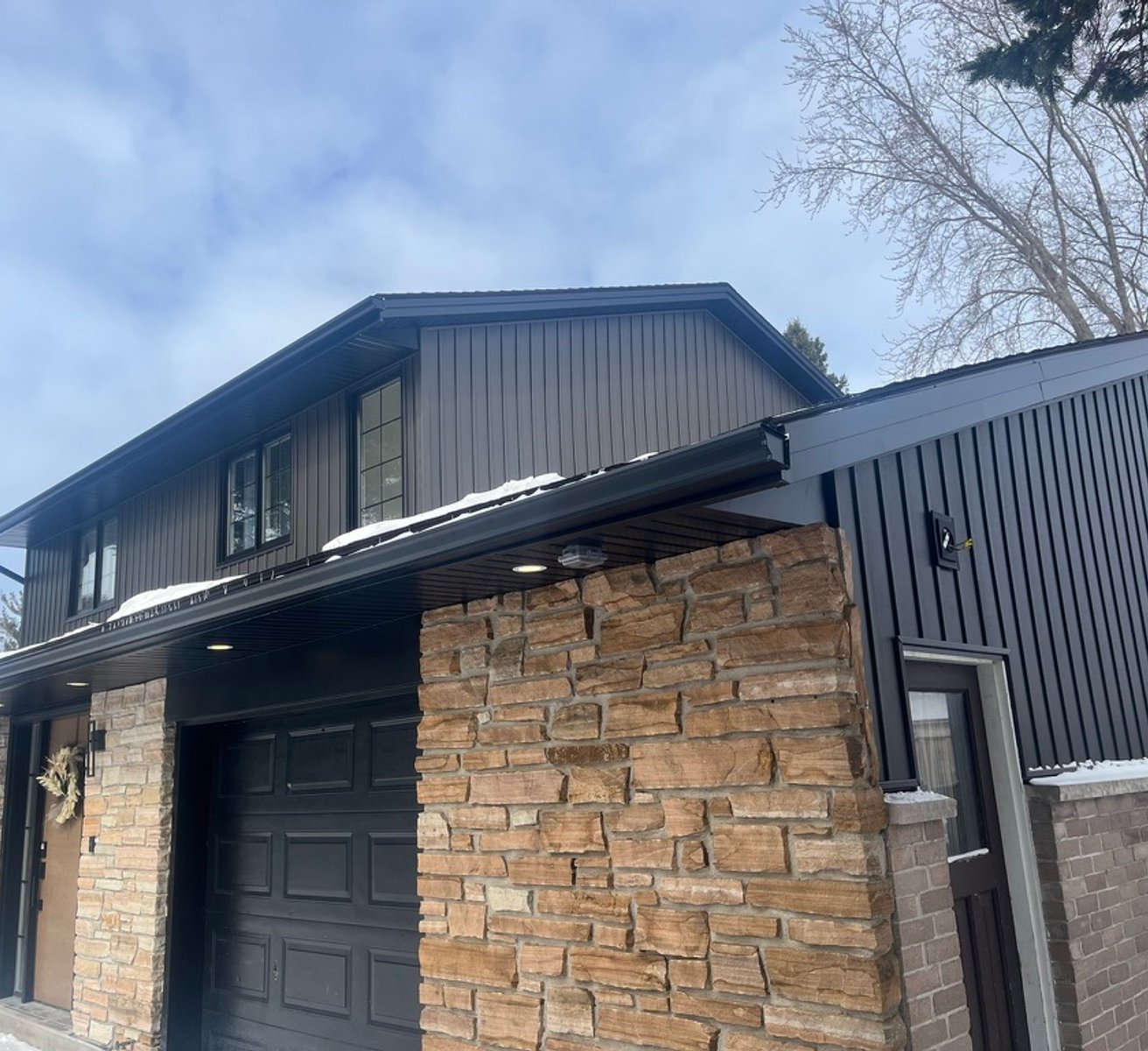 Seamless eavestrough system installed in Teeswater