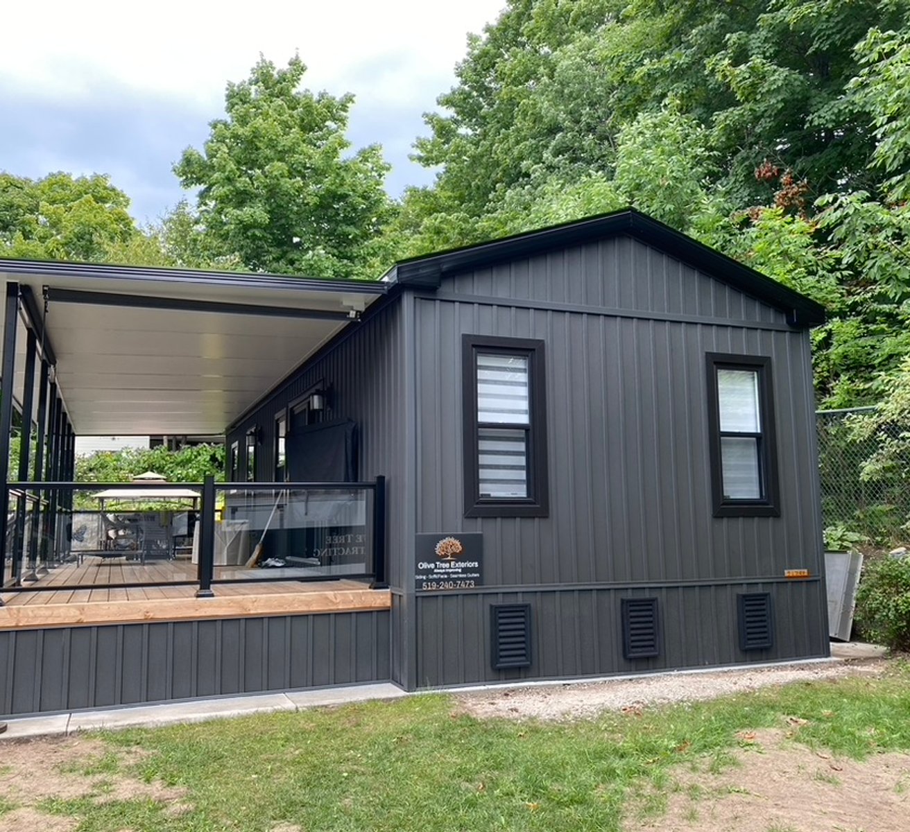 Seamless eavestrough system installed in Sauble Beach