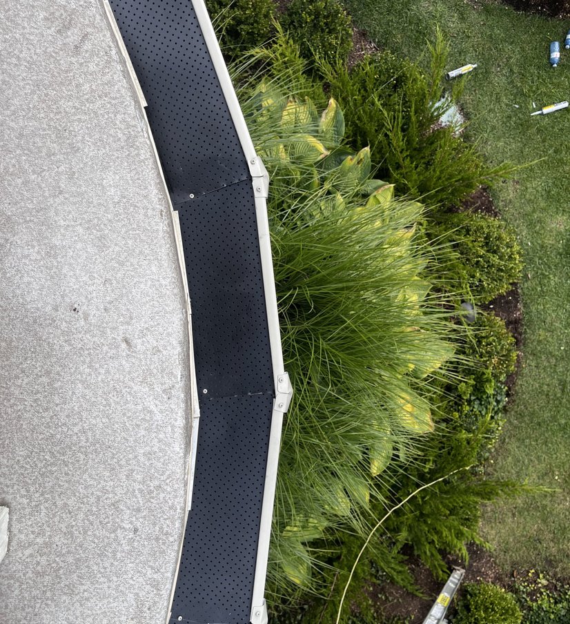 Gutter guard installation by Olive Tree Exteriors