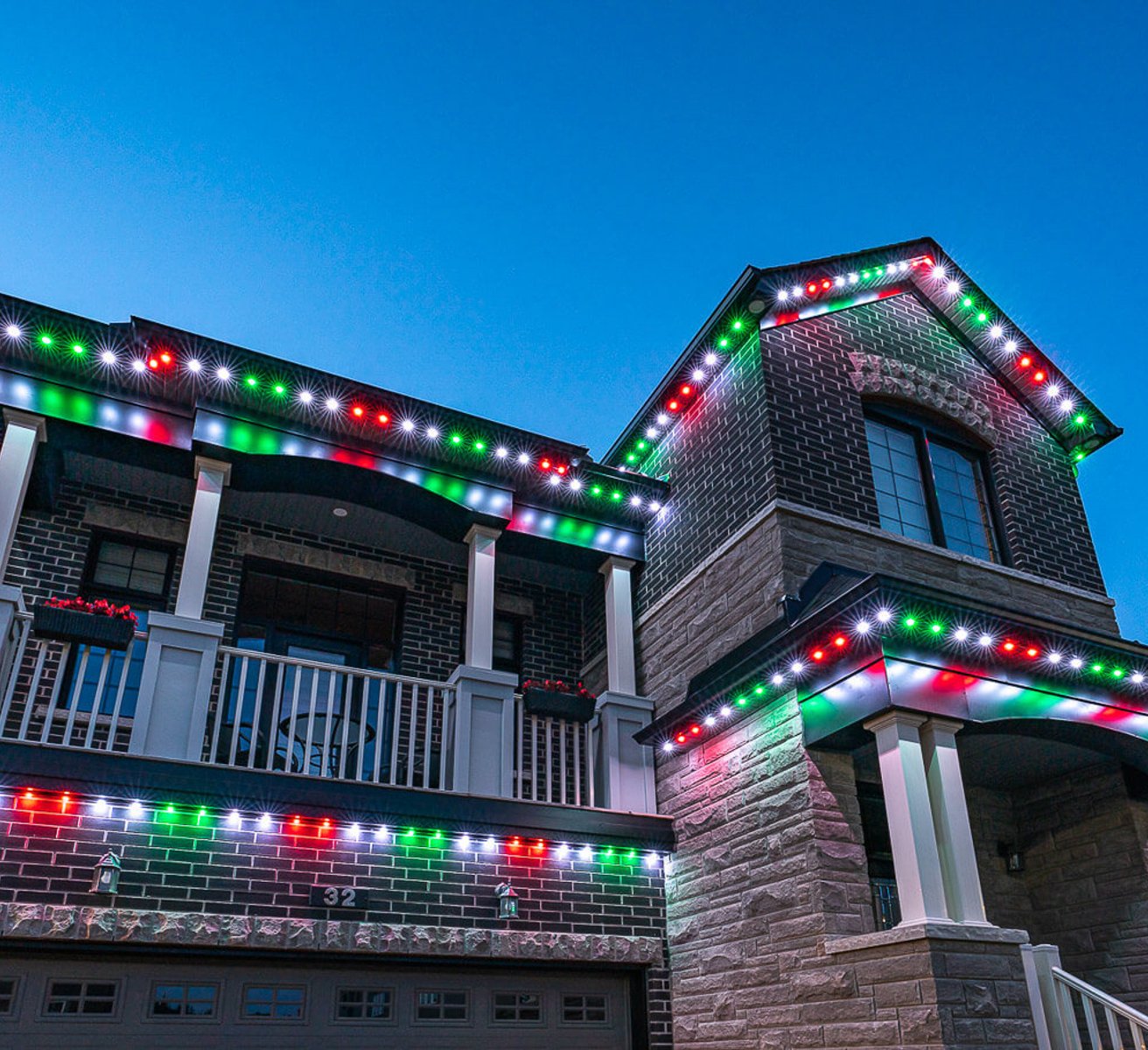 Celebright app colour control for permanent outdoor lighting