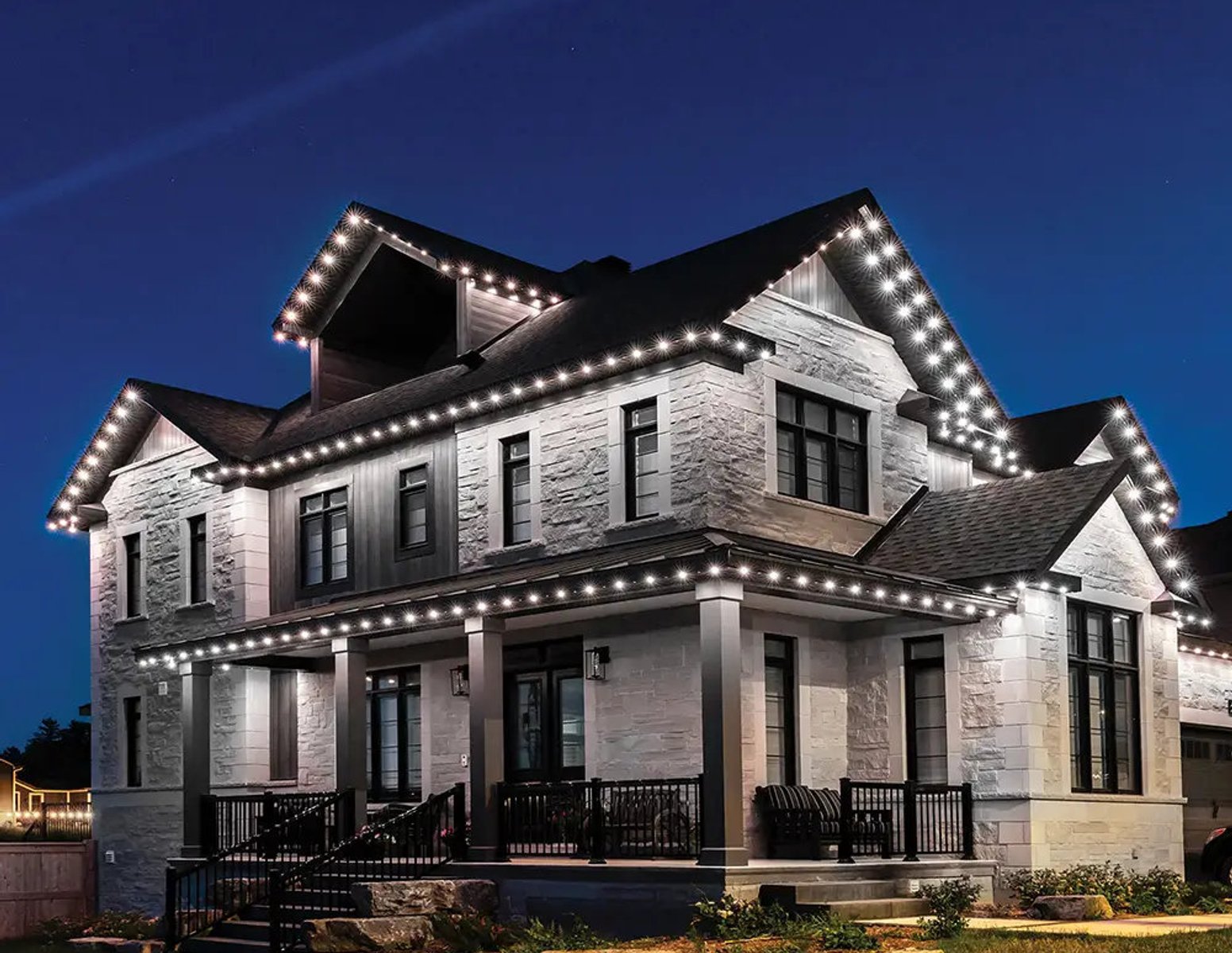 Celebright permanent LED lighting system close-up