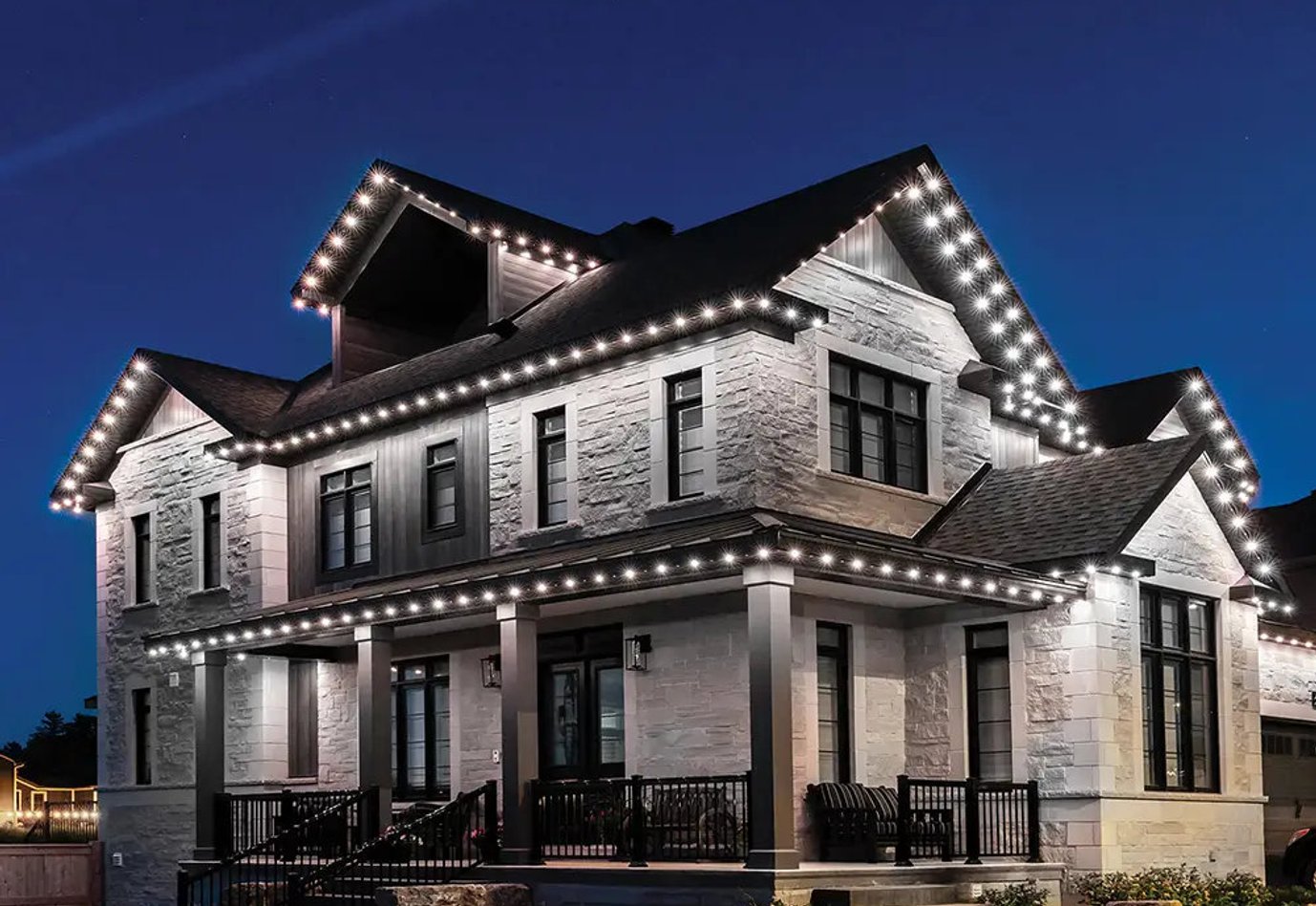 Celebright permanent LED lighting system close-up